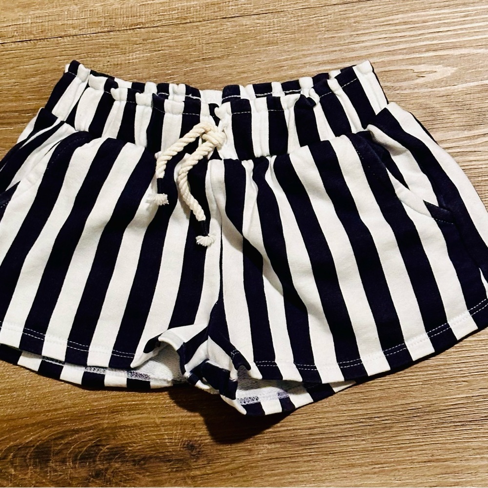 Zara Girl Stripe Shorts- Size 7